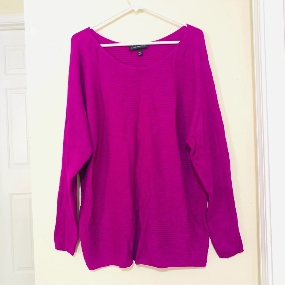 LANE BRYANT Long-Sleeve Scoop-Neck knit sweater 18 - Picture 2 of 8